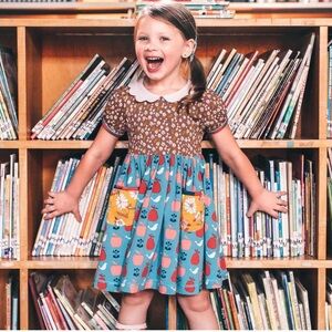 Wildflowers Hopscotch Wendy gorgeous back to school dress Girls size 6